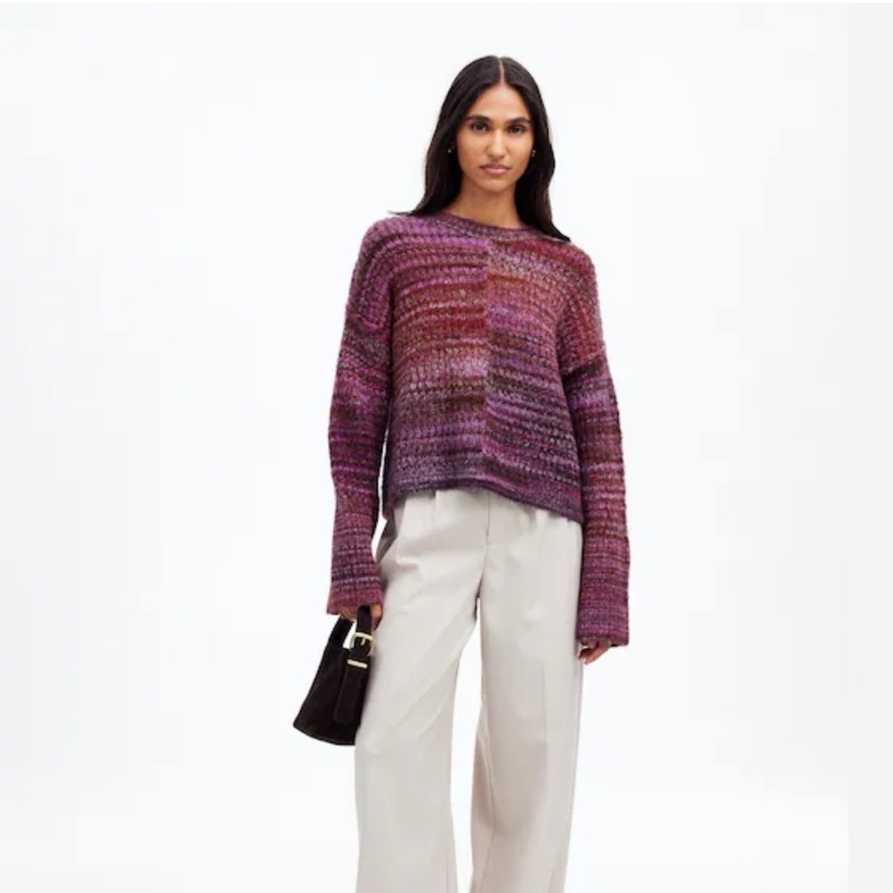 Madewell // NWOT Space-Dyed Crewneck Sweater - Picture 5 of 7